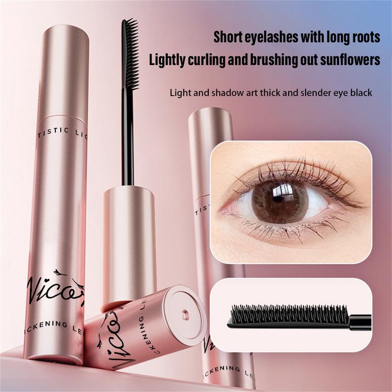 Mascara Màu Đen, Nicor, Không Thấm Nước, Làm Dài Lông Mi, Nối Dài, Màu Nâu, chống Nhòe, Tự Nhiên, Mỏng, Làm Dài, phồng Và Uốn Cong, Mascara Sợi Tơ Tằm 5D, Mỹ Phẩm Trang Điểm Mắt Gợi Cảm Nữ Cosmetic