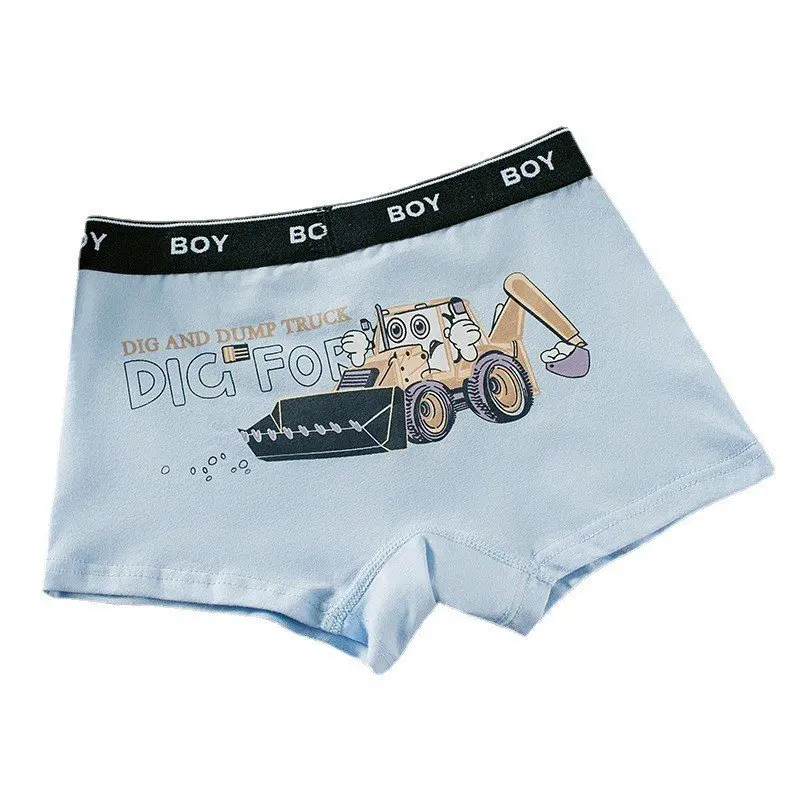 Combo 4 chíp đùi bé trai chất cotton cho học sinh từ 9-42kg 3
