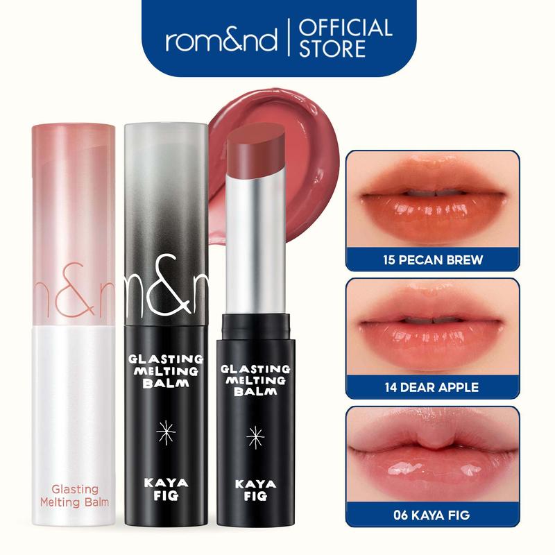   ROM&ND  VE-EASY  Son Dưỡng Trang Điểm Có Màu Thuần Chay Romand Glasting Melting Balm 3.5g Cosmetic Mỹ Phẩm 