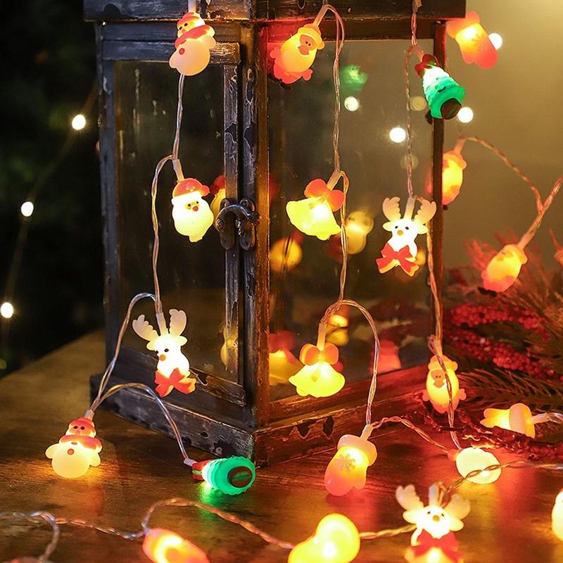 Dây Đèn Led To Giáng Sinh Noel Hình Nổi Ông Già Noel Cây Thông xᶖnh Xắn 2