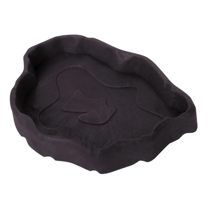 ZHIXI Reptile Food Bowls Small Plastic Water Feeder Bowl Worm Feeding Dish for Lizard