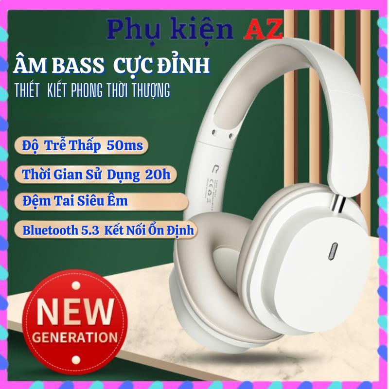 Tai Nghe Chụp Tai Bluetooth T2 Không Dây Âm Thanh HIFI 3D Có Mic Giảm Tiếng Ồn Cho Điện Thoại Nghe Nhạc Cực Hay BASS Siêu ẤM