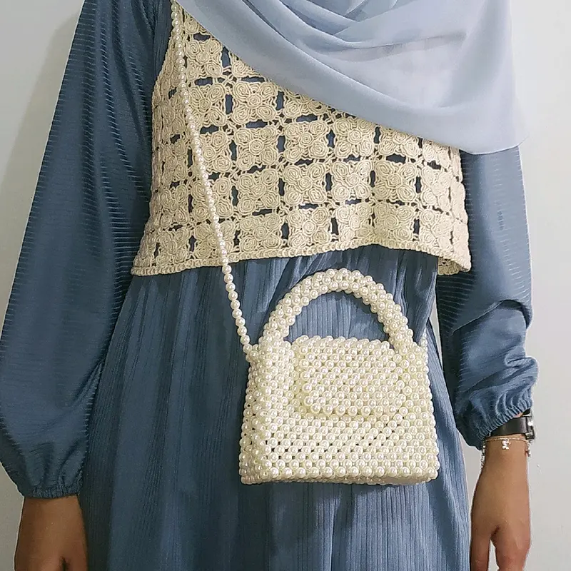 Tas Manik SERA|Beaded Bag|Beads Bag|Pearl Bag|Tas Selempang Mutiara Wanita 5