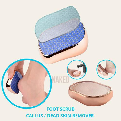 Gambar foot scrub nano glass callus remover foot peeling sikat kaki premium - Rosegold dari NAKEDNAIL Kota Administrasi Jakarta Barat Tokopedia