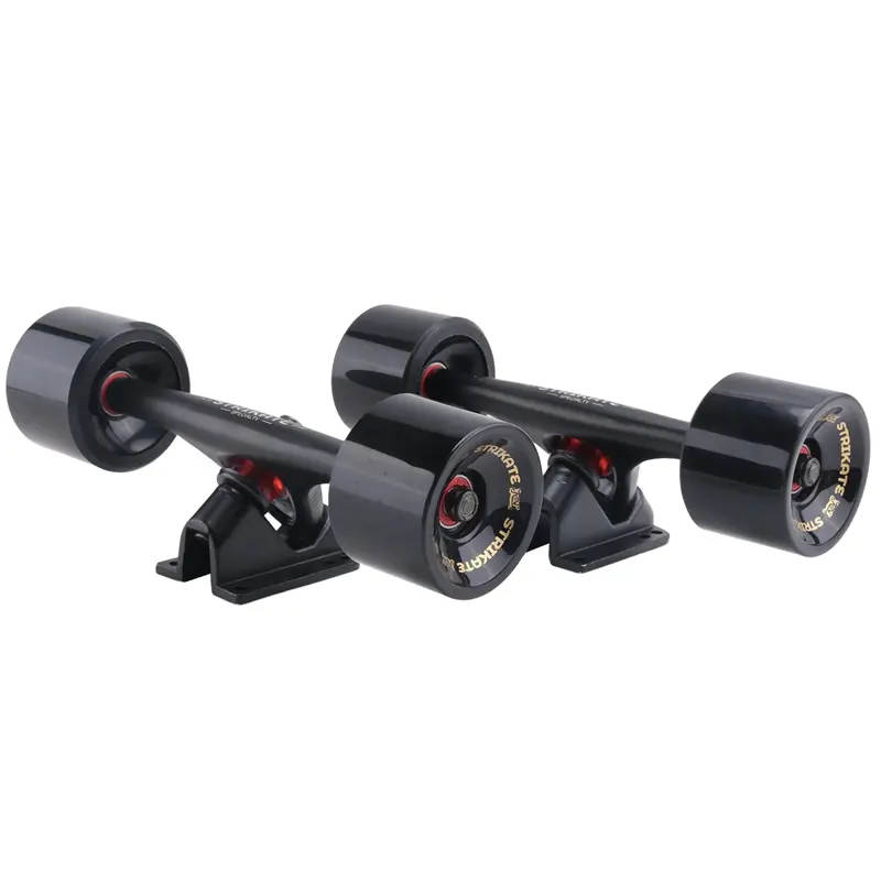 STRIKATE 2 Pcs 7 Inch Skateboard Bracket Kate Truck Longboard Truck Aluminum Alloy with 70X51mm Big Wheels
