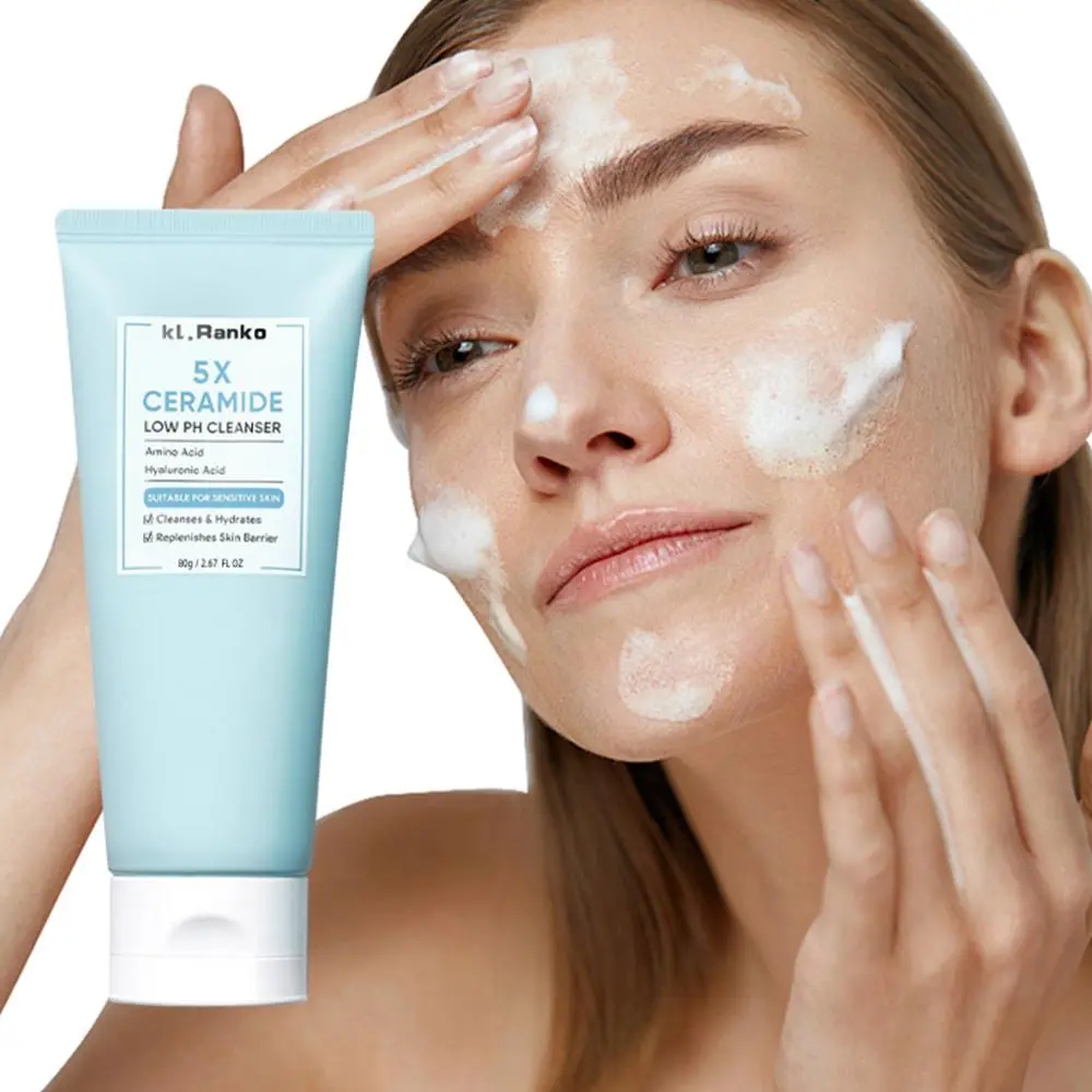 Nourishing Deep Cleansing Face Wash with Ceramides Low pH 5x Formula 80g D1G4