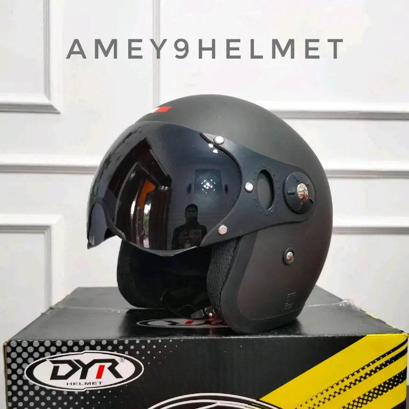Helm Pilot Italia Dewasa Bogo Retro Original HNF Sni Motorcycle Coklat 2