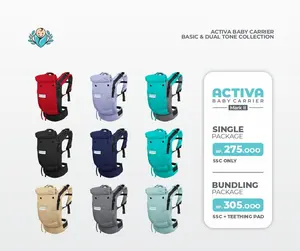 (Agen Tangsel) Gendongan SSC Activa Mark 2 Baby Carrier Warna Solid dan Dualtone - Gendongan Activa Original Bayiku - Gendongan SSC Bayiku M-Shape