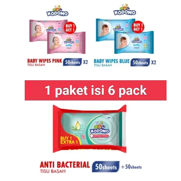 Promo Tisu basah Kodomo isi 6 pack