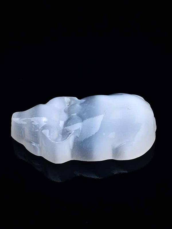 Natural White Sculpture, 3 Counts/set Mini Stone Crafts, Handmade Healing Stone Ornaments 6
