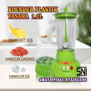 BLENDER PLASTIK  YASAKA /JUICER BLENDER TABUNG PLASTIK FOODGRADE/JUICER blender portable/BLENDER NATIONAL 2IN 1 Pisau