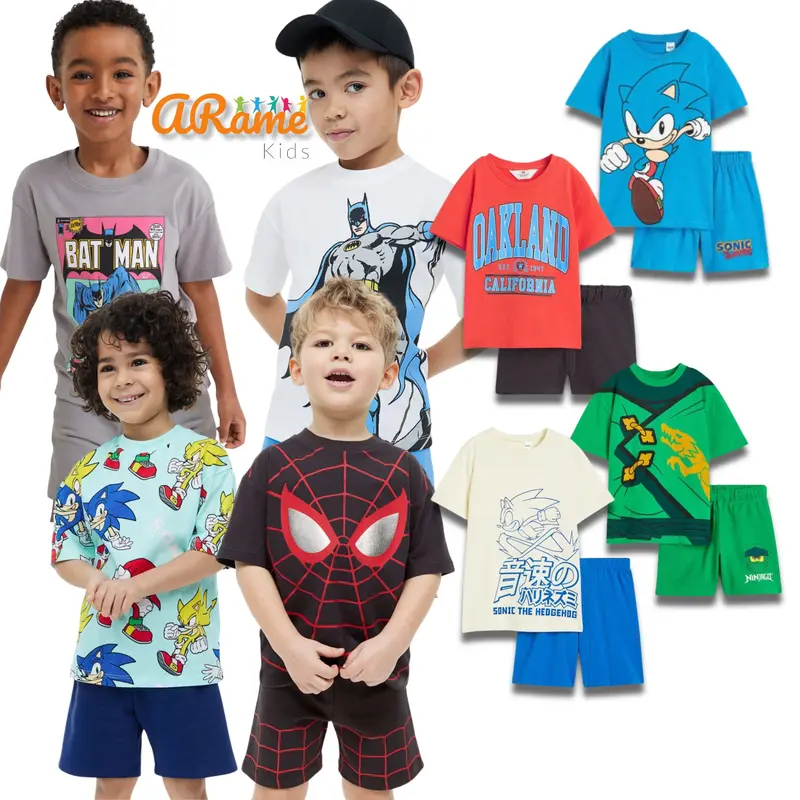 Baju Setelan Anak Laki-Laki Boy Kids Set (Lengan Pendek + Celana Pendek) 0