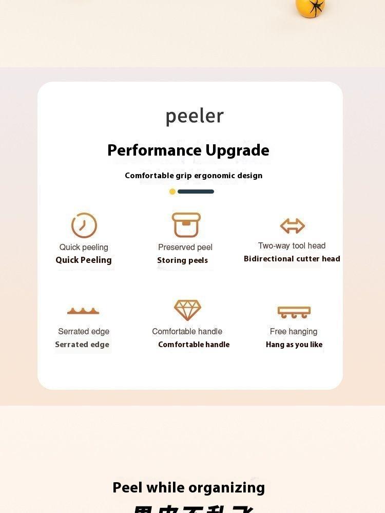 Product Introduction of Multifunctional Paring Knife Storage Type Household Kitchen Dedicated Fruit Potato Peeling Artifact Fruit Peeler Utensils 3