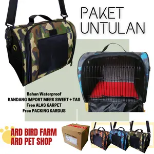 Paket Tas hewan kandang untulan tas travel burung sugar glider hamster tupai lovebird tas hewan marmut