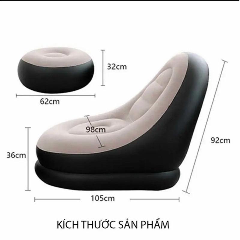 Product Introduction of Ghế Nệm Hơi Tựa Lưng Bơm Hơi Bọc Nhung Tiện Dụng Nằm Nghỉ Ngơi Thư Giãn Cho Bạn Những Lúc Mệt Mỏi Xem Tivi Hay Đọc Sách Báo. 3