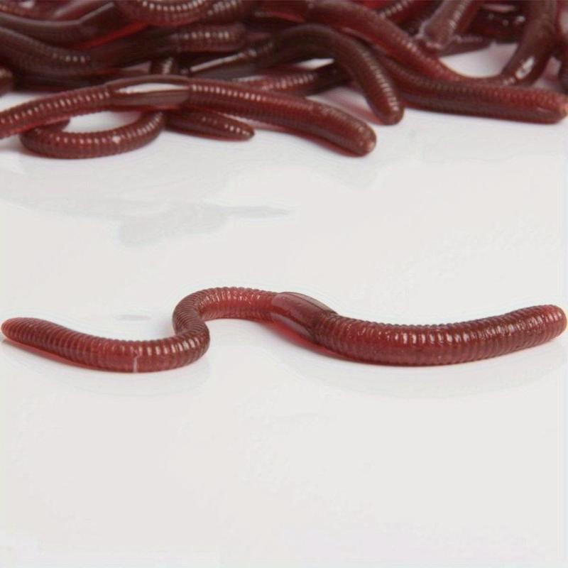 Product Introduction of Realistic Elastic Animal Fishing Bait, 10/20pcs Soft Artificial Fishing Earthworm Baits, Multi-functional Equipment for Outdoor Fishing 4