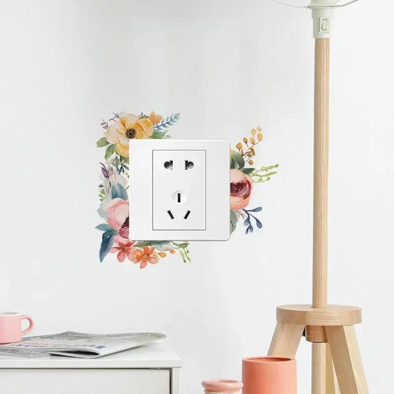 PVC Flower Switch Stickers Worth It Over Painted Covers — view 1