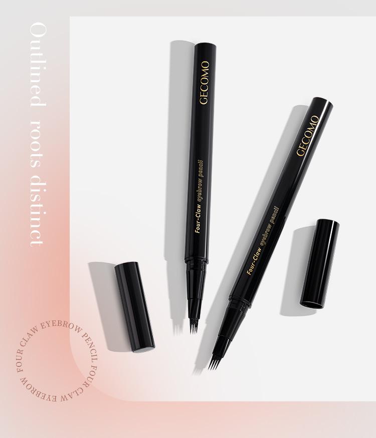 Product Introduction of Gecomo Fine Smooth Four Claw Water Eyebrow Pencil Makeup Color Natural Wild Eyebrow Waterproof Lower Eyelash Female Eyeliner Cosmetic 10