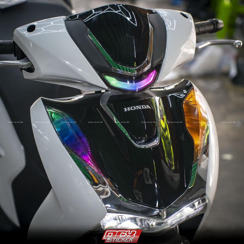 Combo DEMI + XI NHAN cho xe SH 125i, 150i, 160i, 350i sx 2020-2024 Decal PVC Chống Thấm Nước, Không Phai Màu - Nhãn Dán Decal
