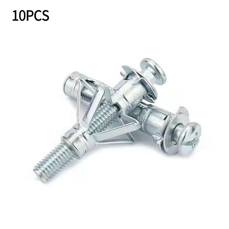 Carbon Steel Q235 10 Pack Heavy Duty Cavity Wall Anchors for Removable Plasterboards and Plywood 4