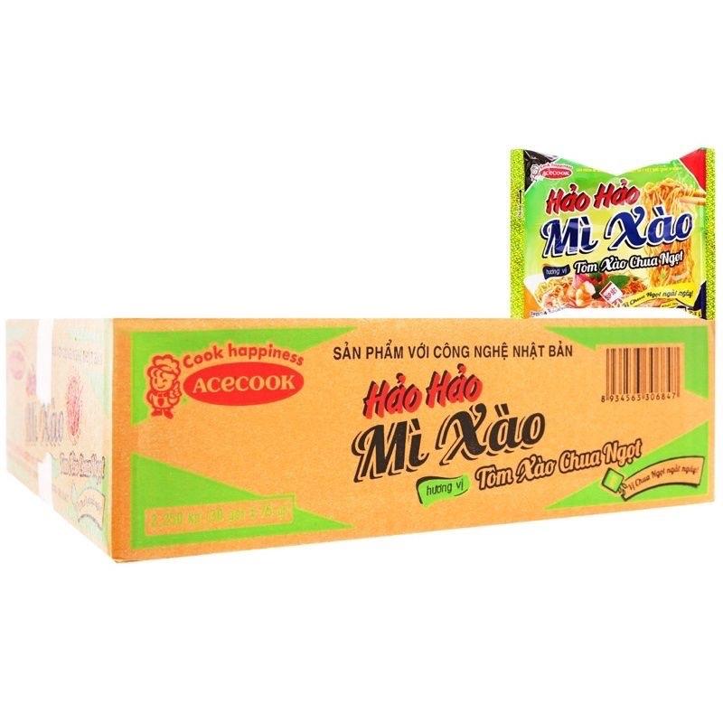 Mì tôm Hảo Hảo tôm xào chua ngọt thùng 30gói x 75g mì trộn mì gói mì hảo khô mi tom