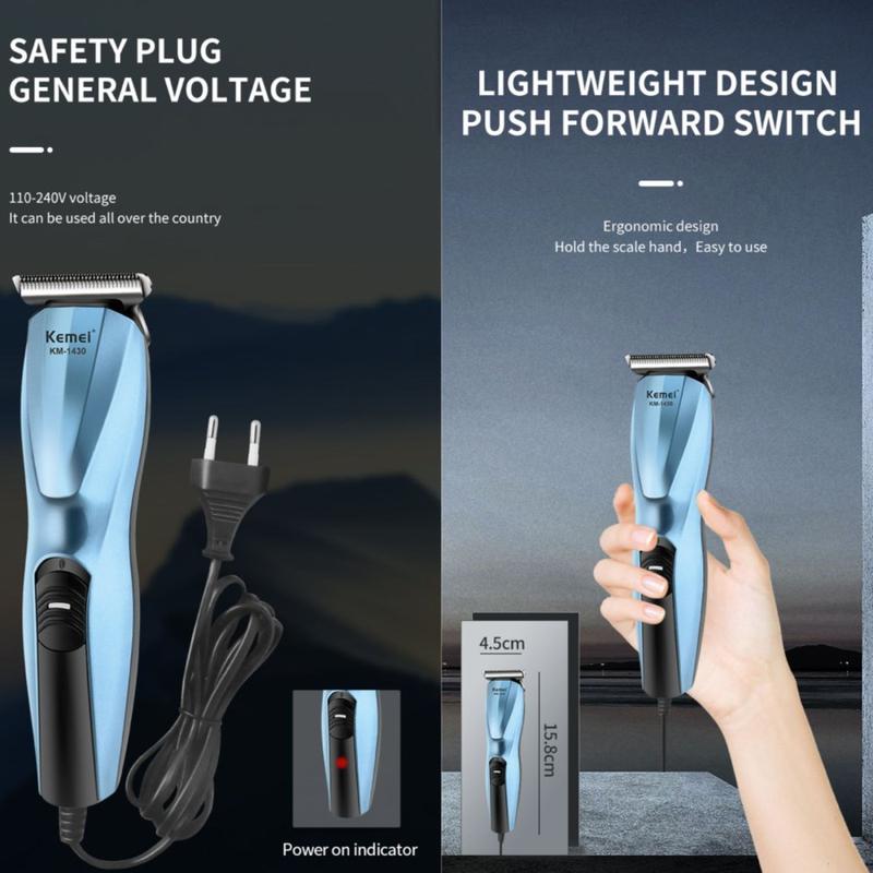 Product Introduction of KEMEI 1430 & 1431 Alat Cukur Rambut Hair Clipper Cukuran Cord (1430) atau Rechargeable Cordless (1431)Kemei KM 1430 1431 KM1431 KM1430 1