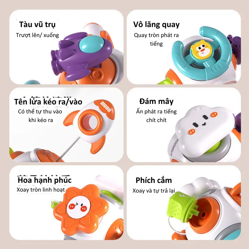 Đồ chơi khối bận rộn, đồ chơi phát triển tư duy cho bé 1
