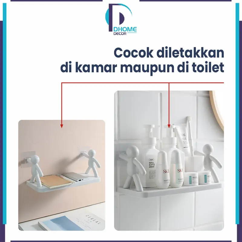 [COD] DH C440 Rak Tempel Susun Minimalis Hiasan Dinding Dapur Ambalan Gantung Multifungsi Dapat disesuaikan 2