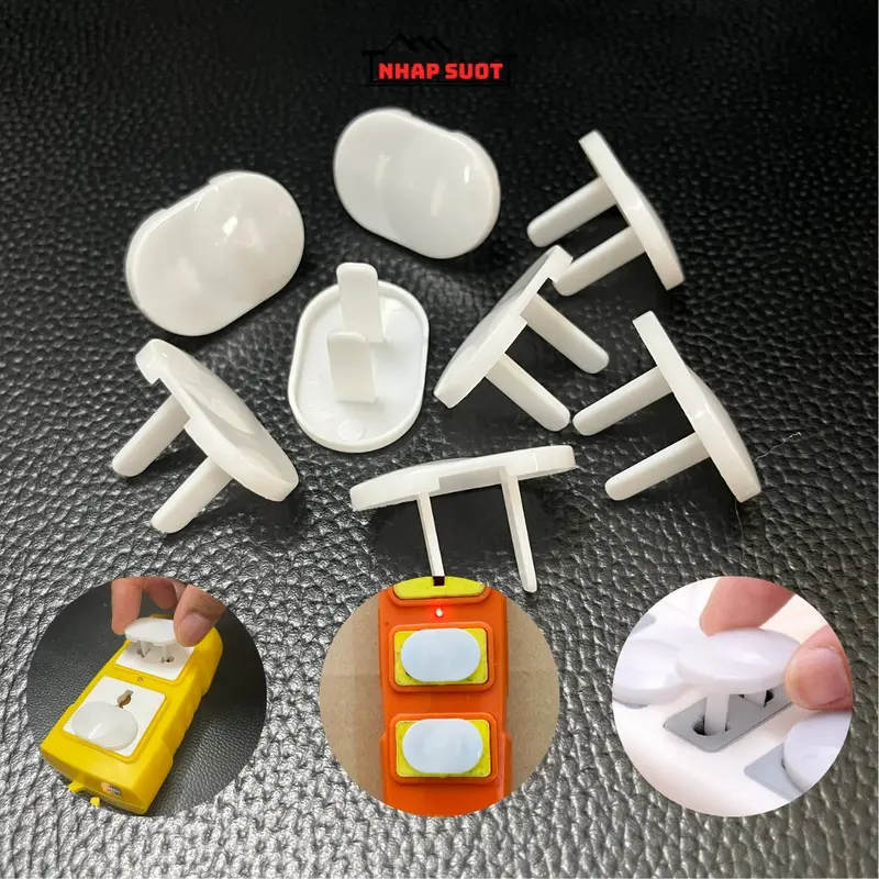 Combo 2 nút bịt ổ điện, nắp che ổ cắm điện bằng nhựa an toàn cho bé và gia đình NHAPSUOT Voi 0