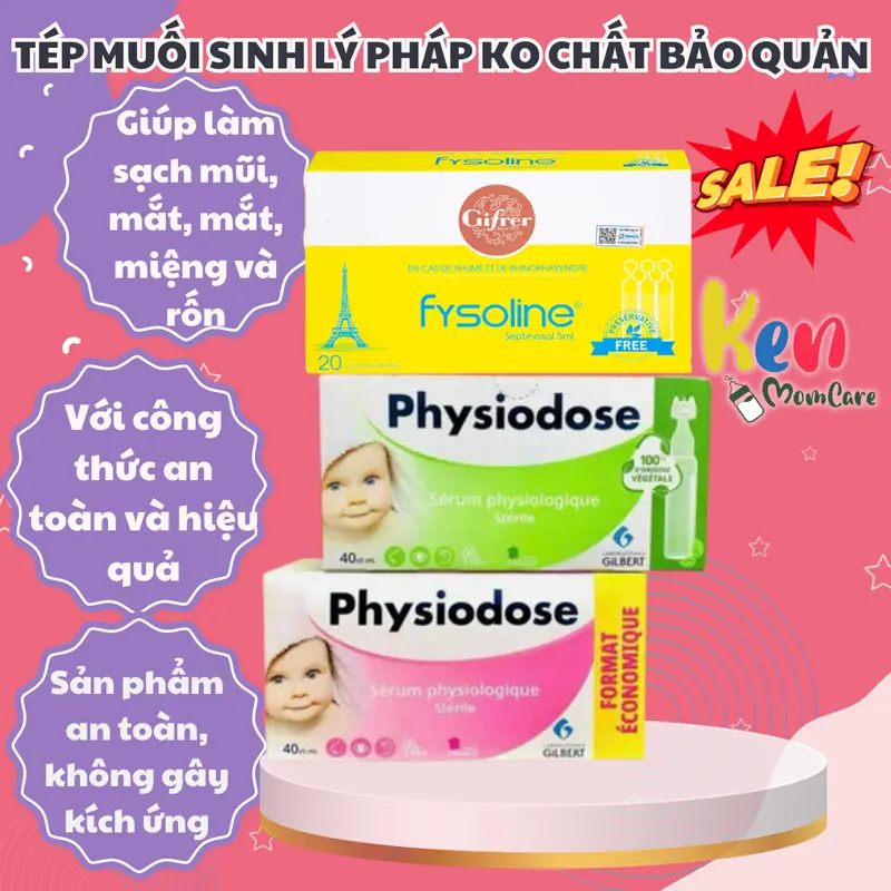 TÉP MUỐI SINH LÝ PHÁP KHÔNG CHẤT BẢN QUẢN 0