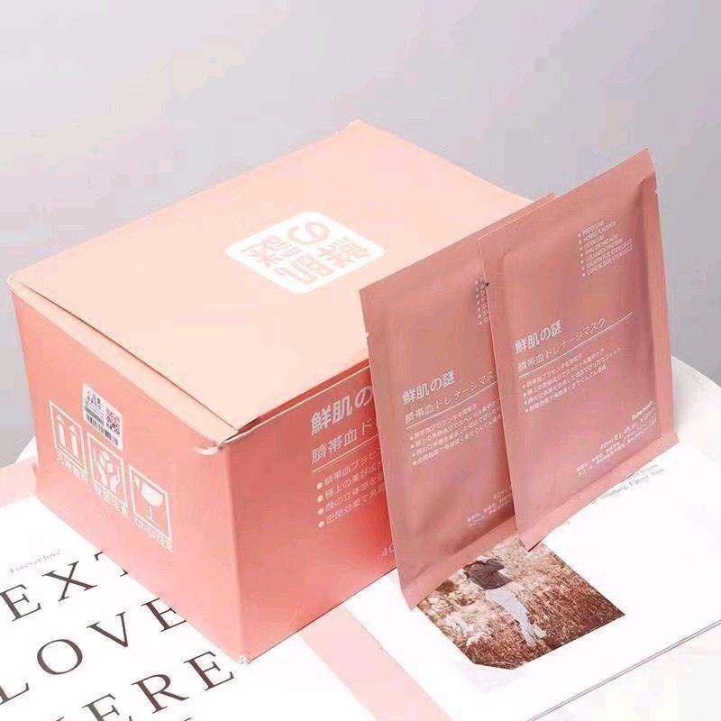 Hộp 50 Miếng Mặt Nạ R.W.N beauty Placenta Mask Giúp Cấp Ẩm Cà Dưỡng Ẩm Cho