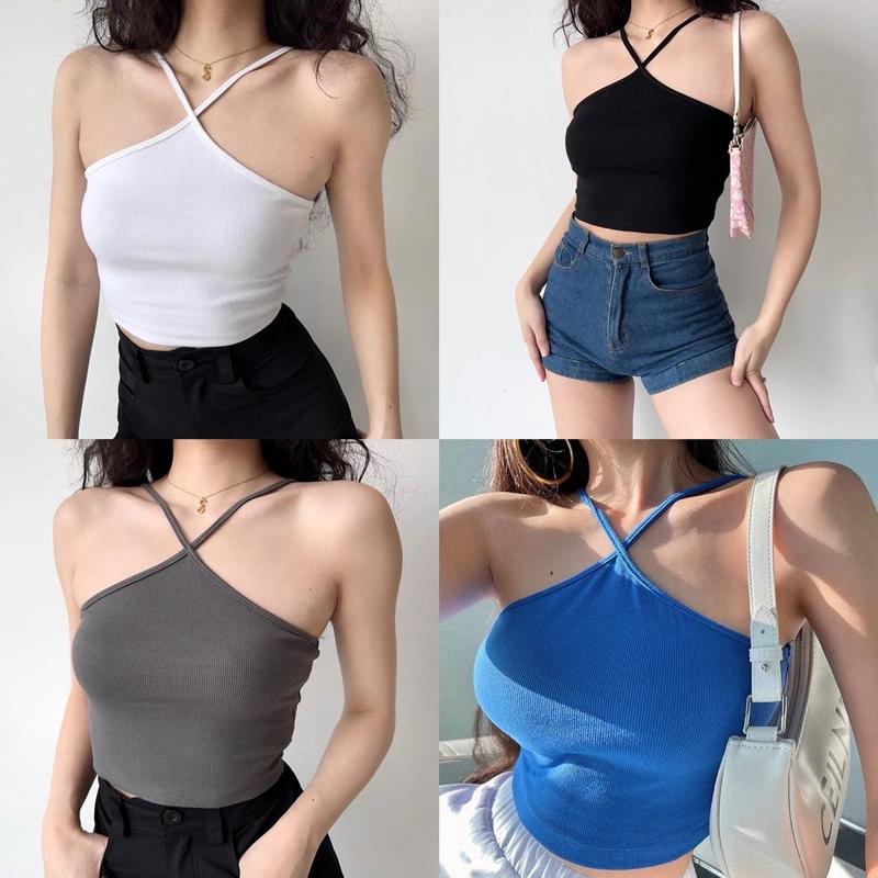  Áo yếm 2 dây bo gân 3 màu RM 