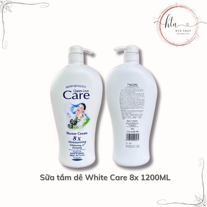 Sữa tắm dê White Care 8x 1200ML | Sữa tắm trắng da