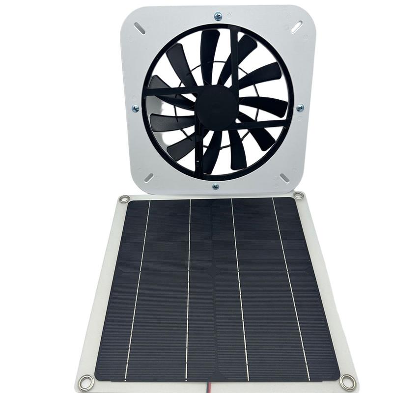15W 18V Solar Panel Ventilation Fan Low Noise Solar Ventilating Exhaust Fan 7
