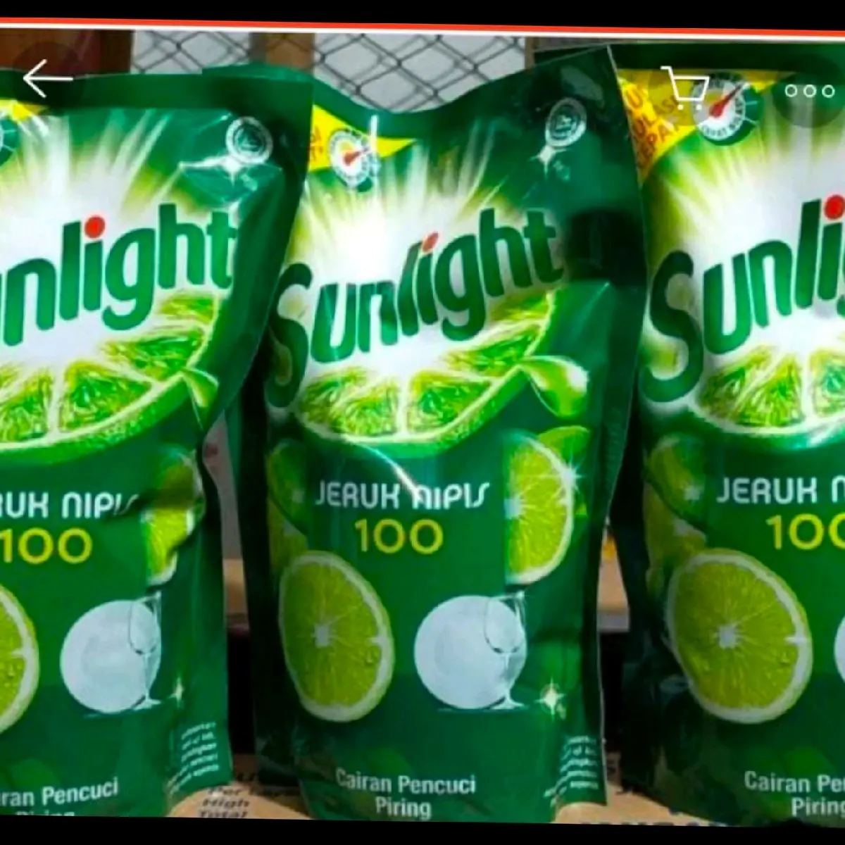 Sunlight pencuci piring jeruk nipis ukuran 650ml