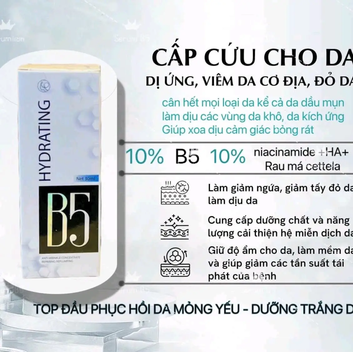 SERRUM B5 DƯỠNG DA PHỤC HỒI CẤP ẨM