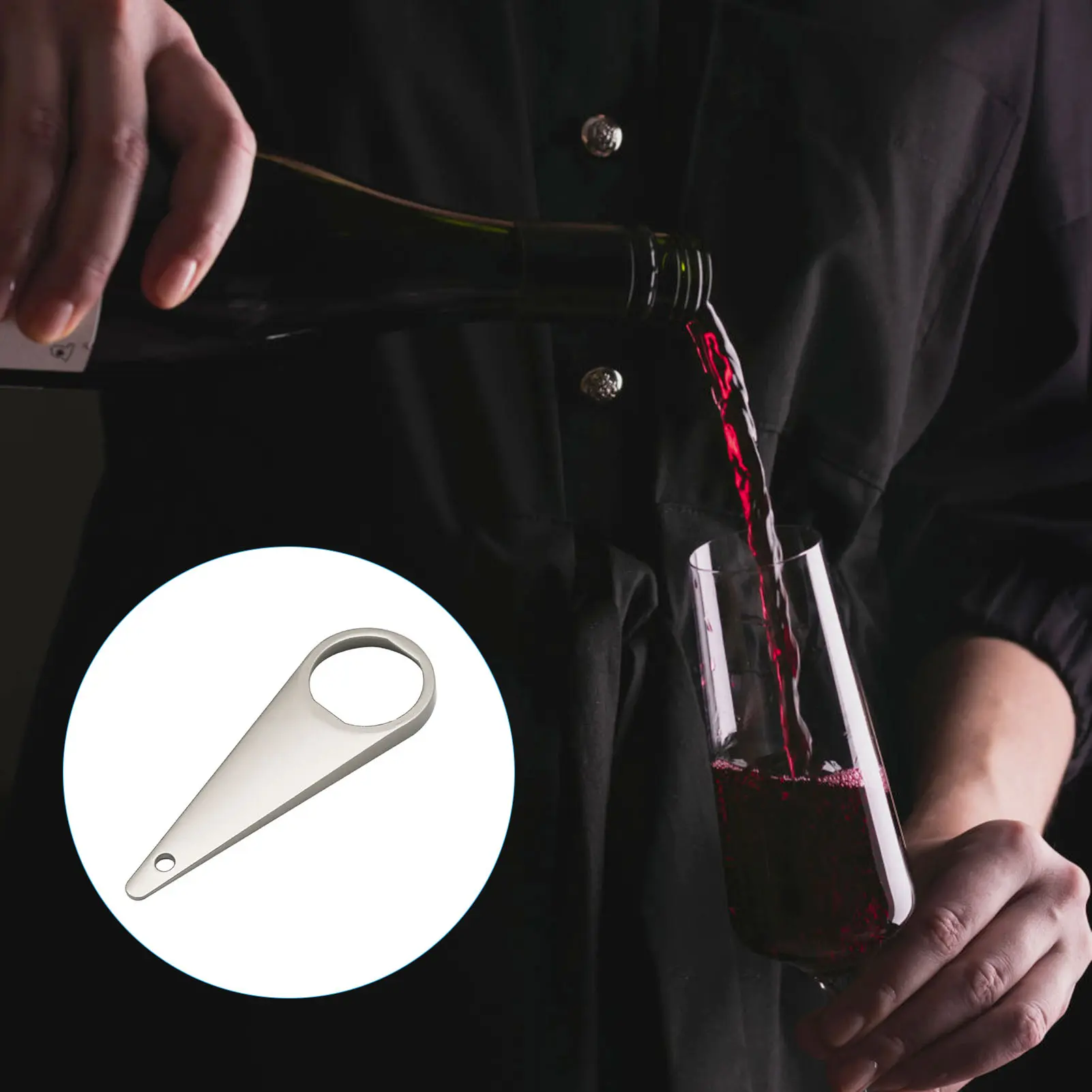 Stainless Steel Flat Bottle Opener Moutai Bottle Opener Red Wine Can Openers Tool for Christmas Picnic Home Using