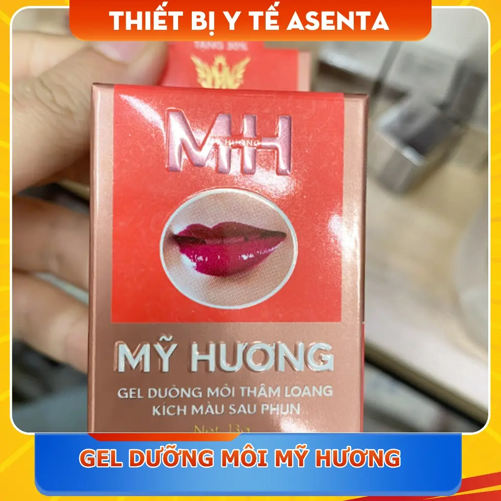 Gel dưỡng môi sau phun xăm Mỹ Hương, chống thâm loang, kích màu môi hiệu quả (Mẫu mới-Chính hãng)
