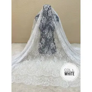 Brokat / Brukat France Lace Santily / Chantily Premium Import 3.2 Meter ( 2 baju ) 1.6 Meter ( 1 Baju)