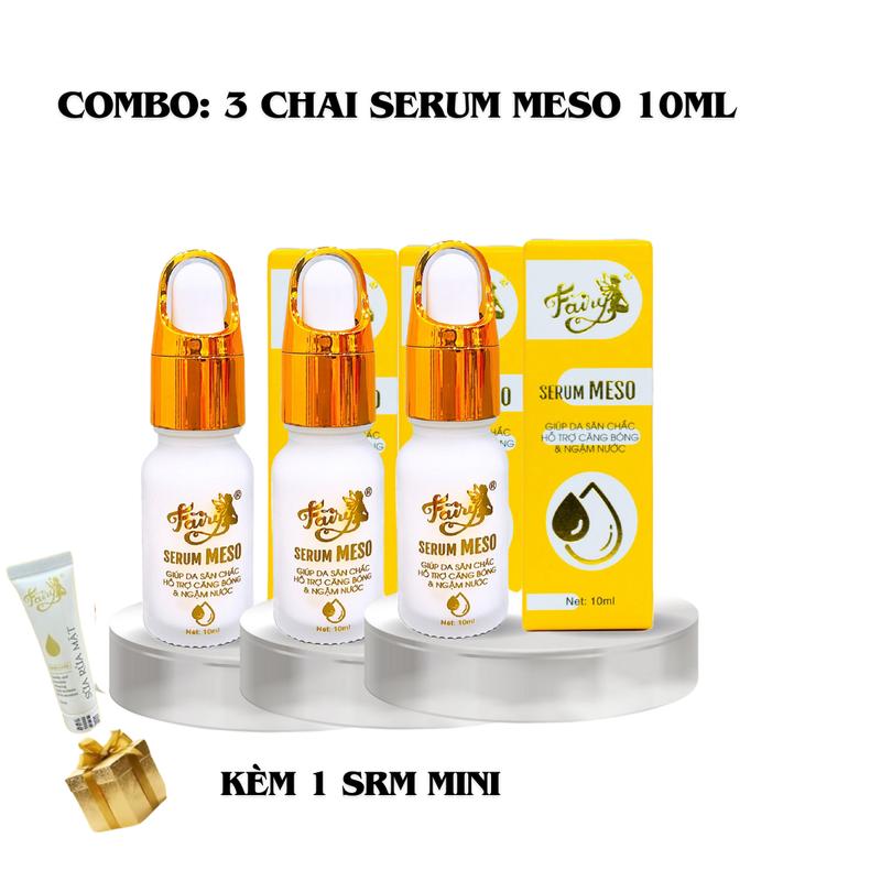 COMBO 3 SERUM ME SO hổ trợ căng bóng da mặt (kèm 1 túp SRM mini) FAIRY ETERNAL WHITE Skincare serum _   Dưỡng Ẩm Da