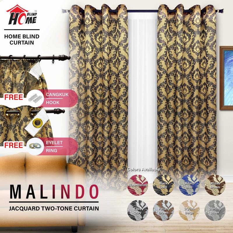 HOME BLIND Langsir Malindo Langsir Raya 2026 Jacquard Two-Tone - TikTok ...