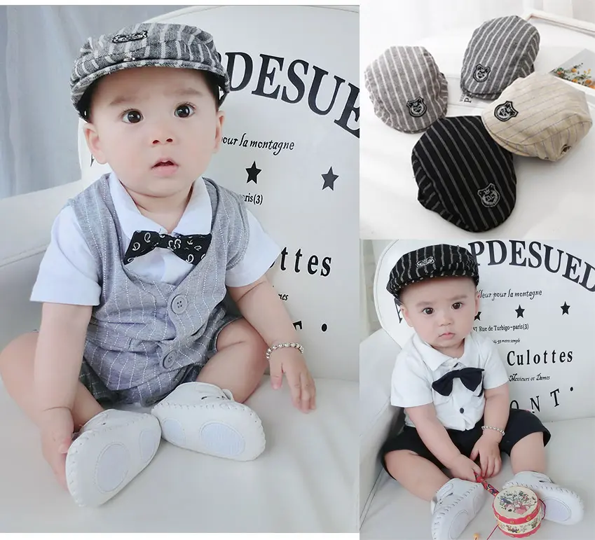 [Shubimkids] -MU03-Mũ Nồi Kiểu Dáng Retro Phong Cách Hàn Quốc size 1-4 Tuổi