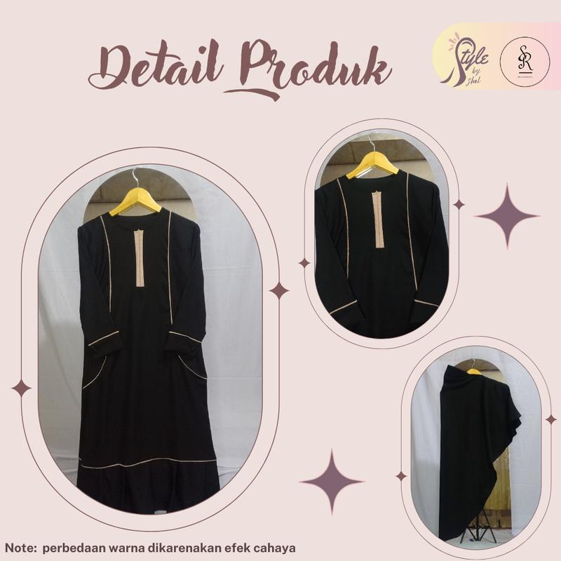 Product Introduction of alikadara syar'i// gamis remaja perempuan2025// gamis set kerudung// gamis anak lebaran 2025/ baju  muslim  tanggung/ baju anak lebaran 2025 4