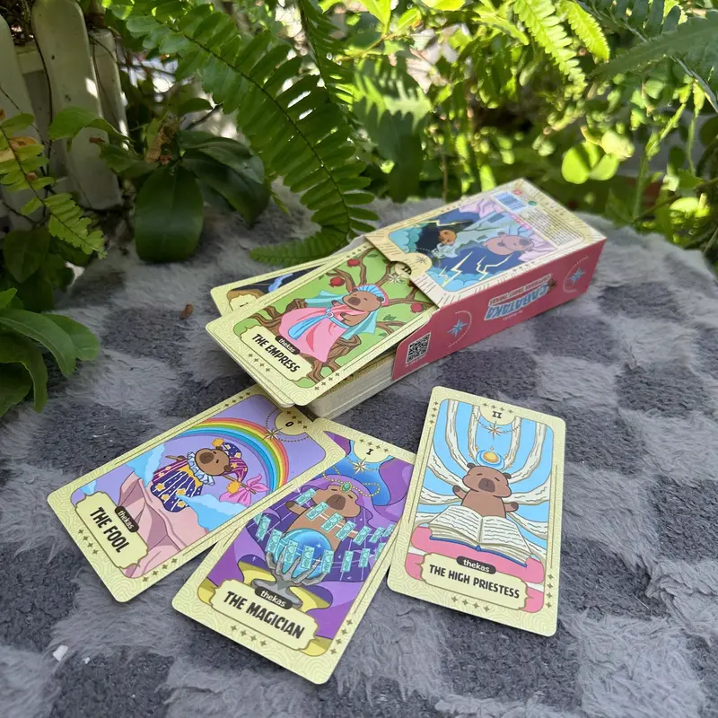 Siêu lạ Bộ bài CAPYBARA TAROT dành cho những tâm hồn bé bỏng cute 0