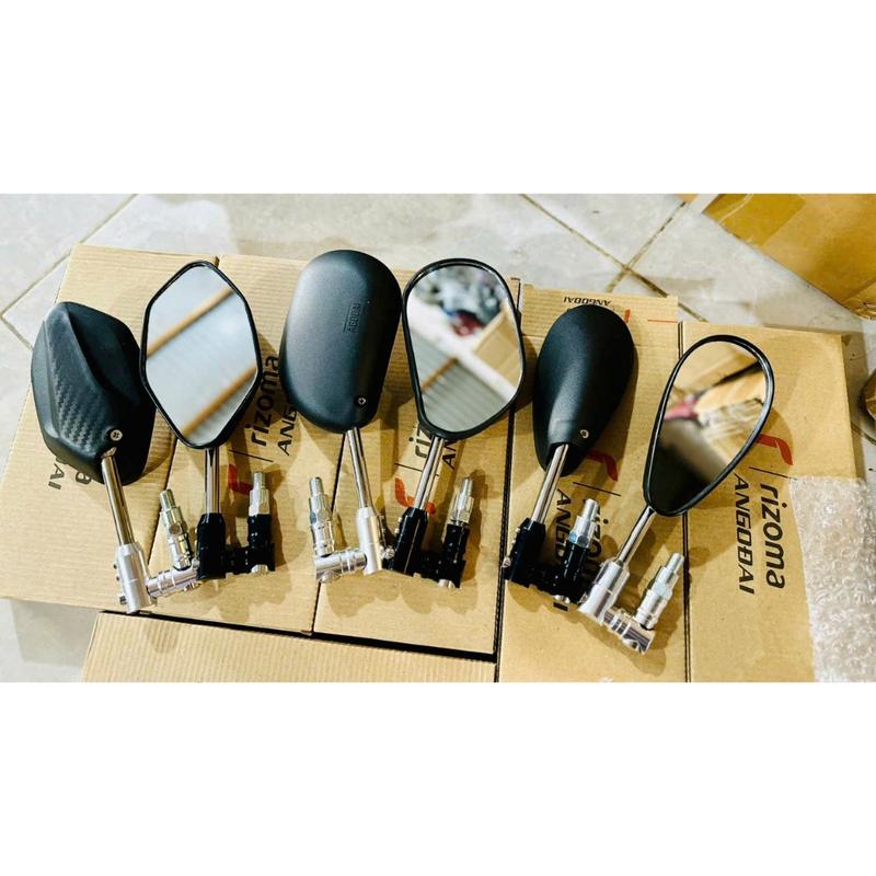 Kính Chiếu Hậu Xoay 360 Độ Motobiker66 Ráp Sẵn Tặng Kèm Chân Nối - Phụ Tùng Phụ Kiện gương chiếu gương gập gương gập gương gập kính xoay kính xoay kính spark guong xoay 360 do