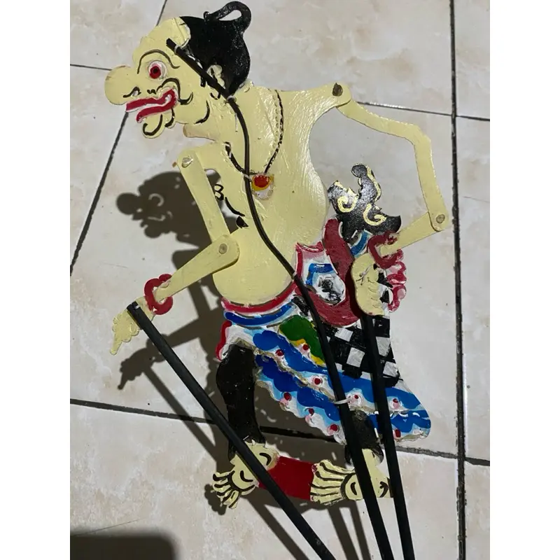 NAKIROHBUSINESS WAYANG kulit GARENG VERSI SENO BAHAN KULIT SAPI ASLI -+ 45 CM 1