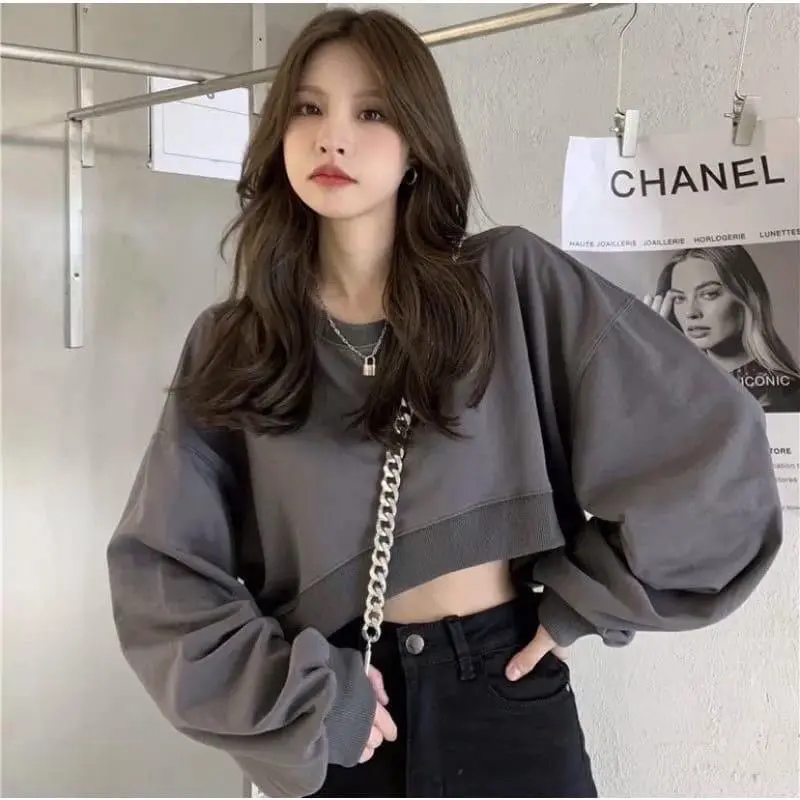 Sweater Crop top Korean style Fashion 0