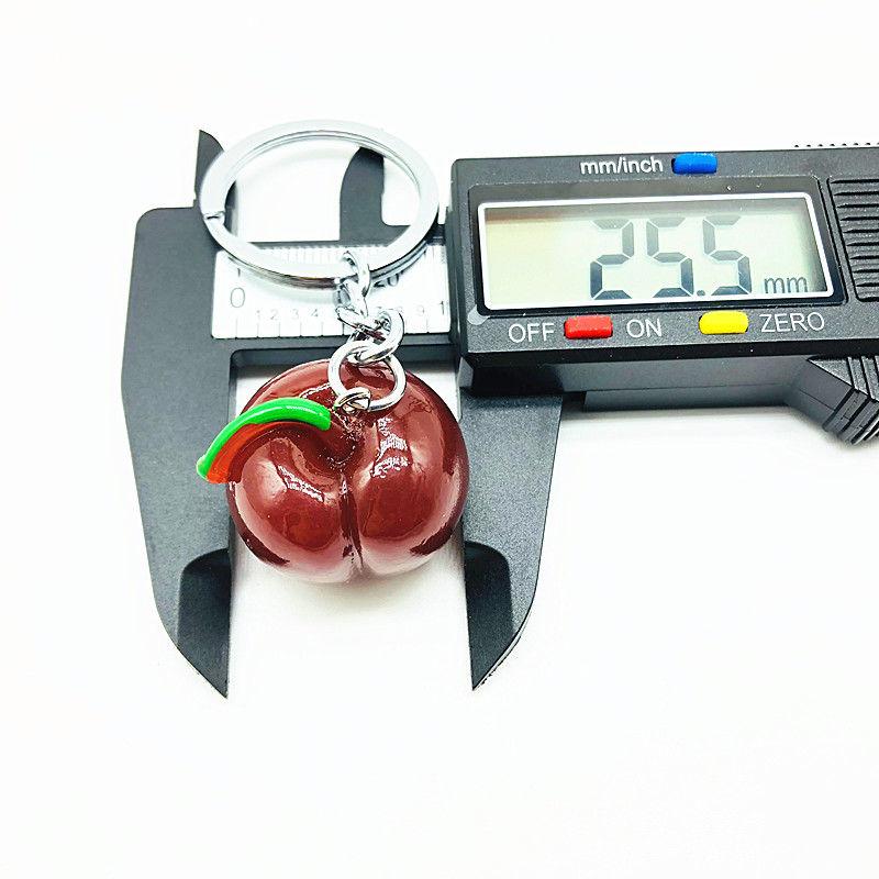 Dây Chuyền Chìa Khóa Trái Cây Resin Sáng Tạo, Phong Cách Trung Quốc Mới, Thiết Kế Cherry, Nhân Vật Dễ Thương Và Đơn Giản, Thích Hợp Làm Đồ Trang Trí Túi Học Sinh, Bán Chạy 3