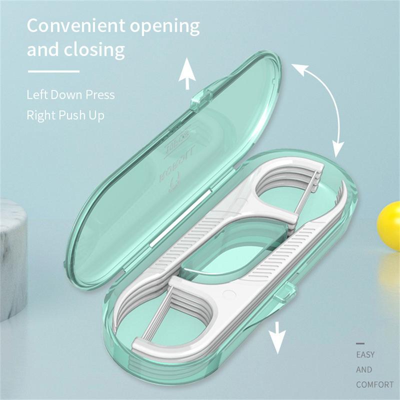 Bộ Tăm Chỉ Nha Khoa 10 Cái / Hộp, Tăm Chỉ Nha Khoa Cầm Tay Bao Gồm Tăm Và Dụng Cụ Lấy Răng 2
