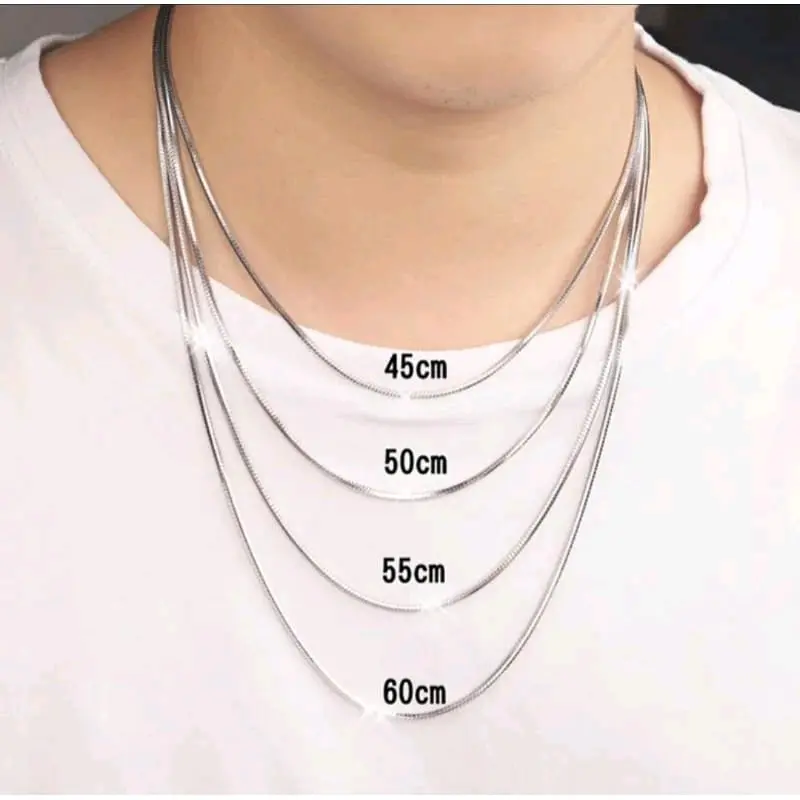 kalung wanita titanium model bulat